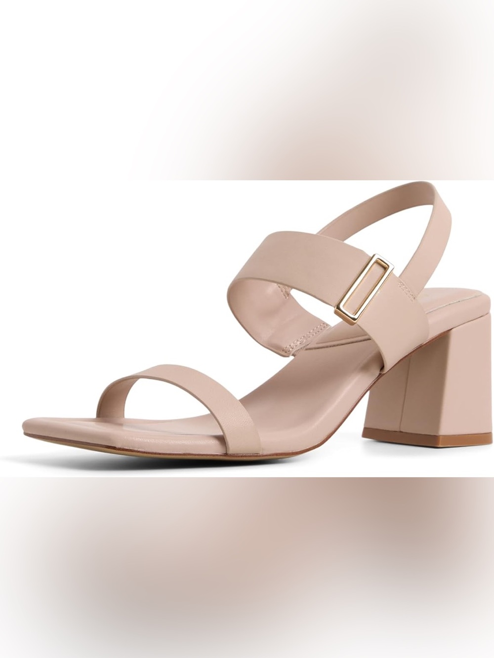 ALDO Women's Fidles Heeled Sandal in a light pink/nude sz 9